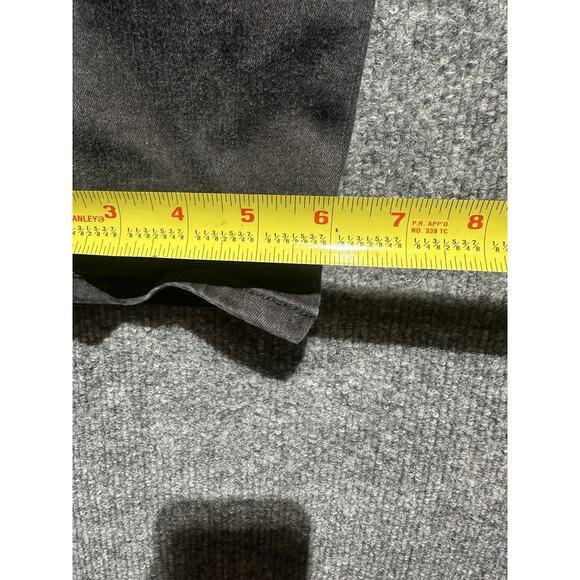 All Saints Jeans Mens 34x32 Cigarette Black Denim Skinny Stretch Button Fly - Picture 4 of 9